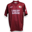 Fronte maglia Reggina Home 2003-04 Vintage – Asics – sponsor Credit Suisse – stemma Reggina – taglia XL