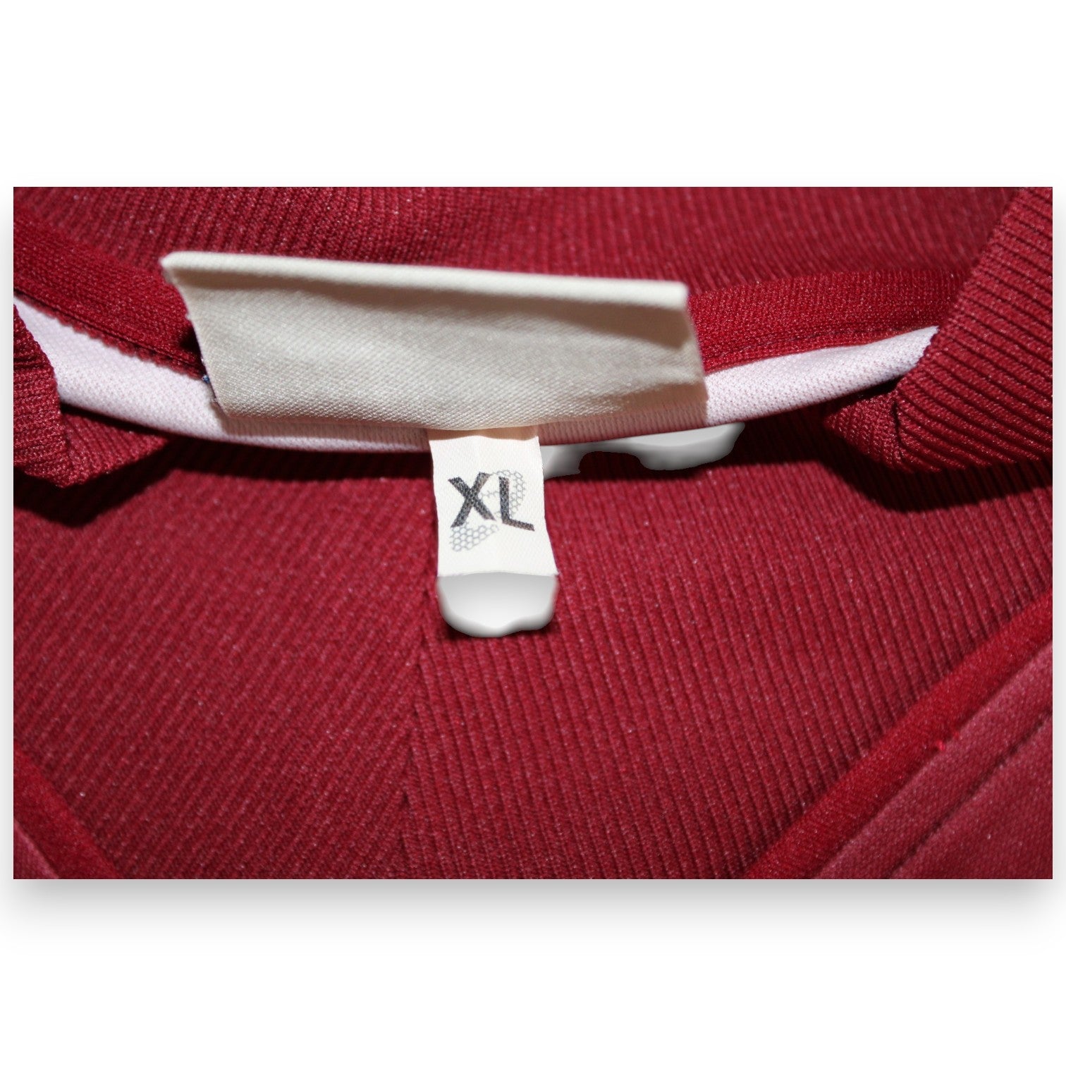 Etichetta taglia XL maglia Reggina Home 2003-04 Vintage – Asics – Gianluca Comotto