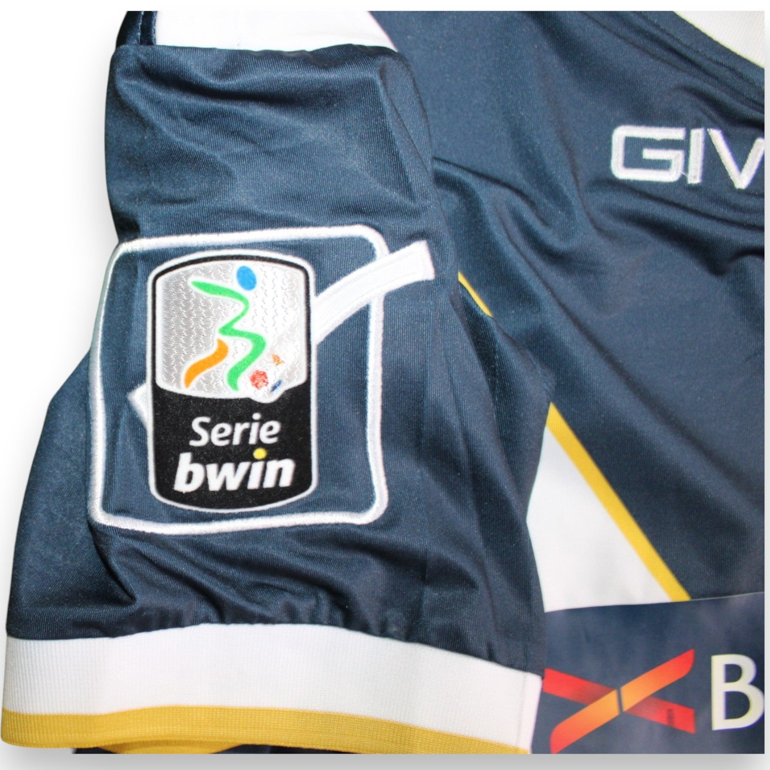 Patch ufficiale Serie bwin maglia Brescia Calcio 2012-13 Player Issued Givova – dettaglio manica