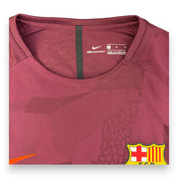 Dettaglio etichetta taglia M maglia FC Barcelona Third 2017-18 Player Issued Coutinho – Nike Aeroswift – made in Thailand