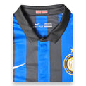 Colletto polo nero maglia Inter Home 2011-12 Nike Dri-Fit – taglia L – Made in Bangladesh – Store originale Philippe Coutinho