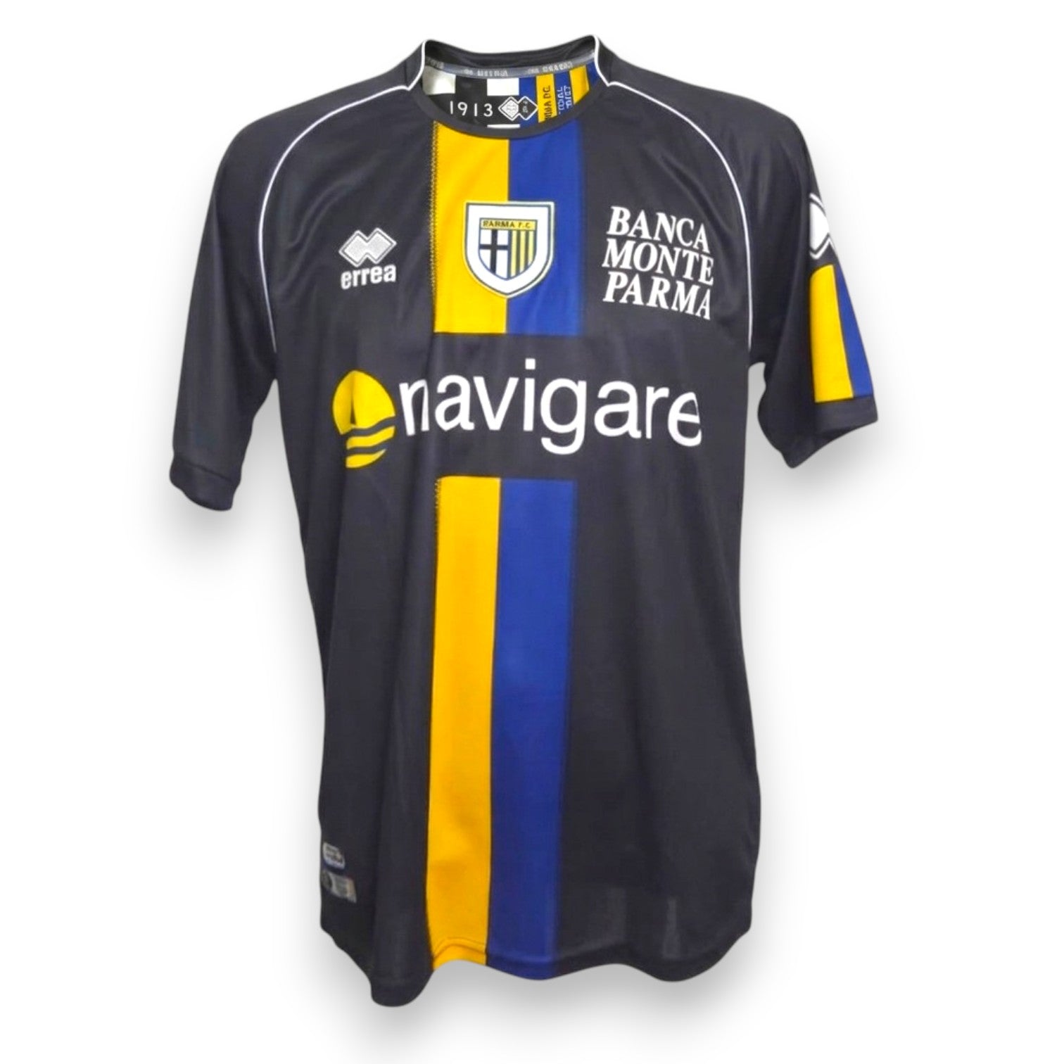 Maglia Parma Third 2010-11 fronte – Errea – sponsor Navigare Banca Monte Parma