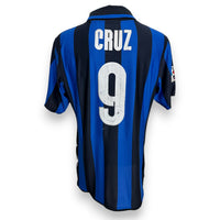 Retro maglia Inter 2007-08 numero 9 Julio Cruz Player Issued – kit Centenario Nike – cimelio vintage Serie A