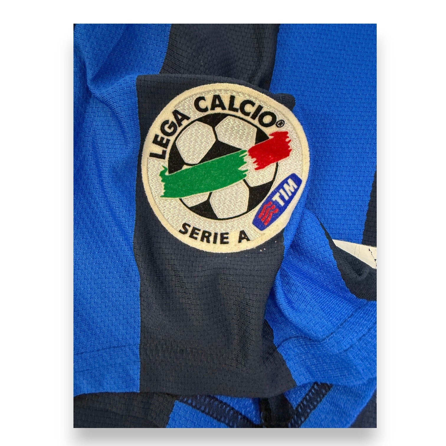 Patch Lega Calcio Serie A TIM maglia Inter 2007-08 Player Issued Julio Cruz – dettaglio autentico