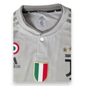 Dettaglio collo henley maglia Juventus Away Player Issued 2018-19 – Adidas Climachill taglia 6 – Made in Cambodia