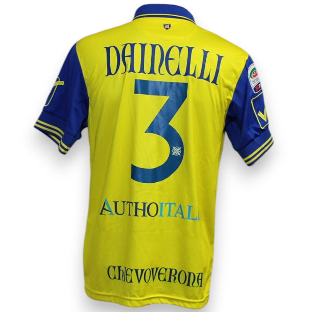 Maglia Chievo Verona Home 2015-16 Player Issued Dario Dainelli numero 3 – Givova – patch Serie A TIM – condizioni Excellent