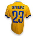 Retro maglia Juventus Away 2017-18 Dani Alves numero 23 – vista intera