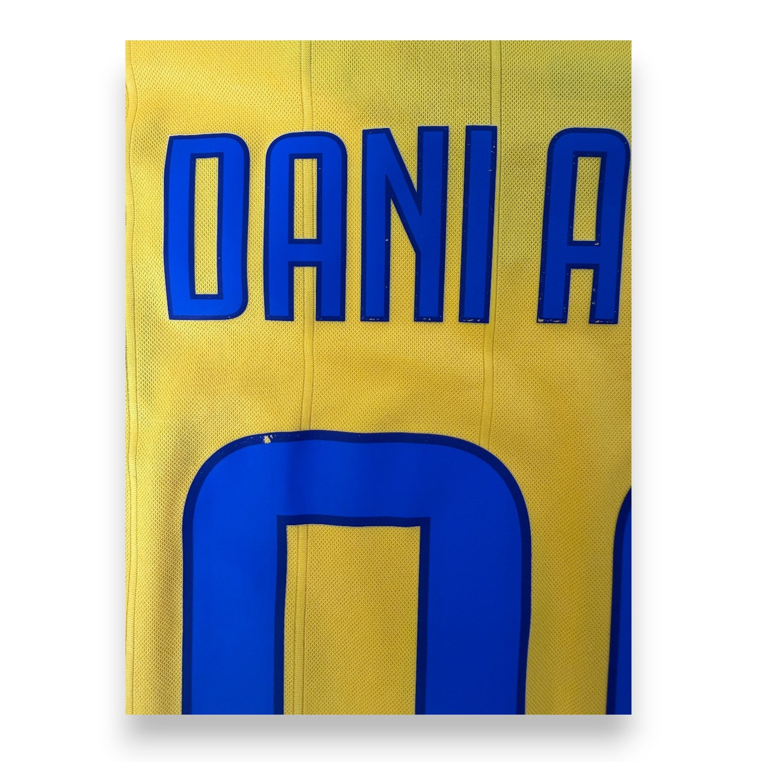 Dettaglio nameset Dani Alves e numero 23 maglia Juventus adidas Climacool