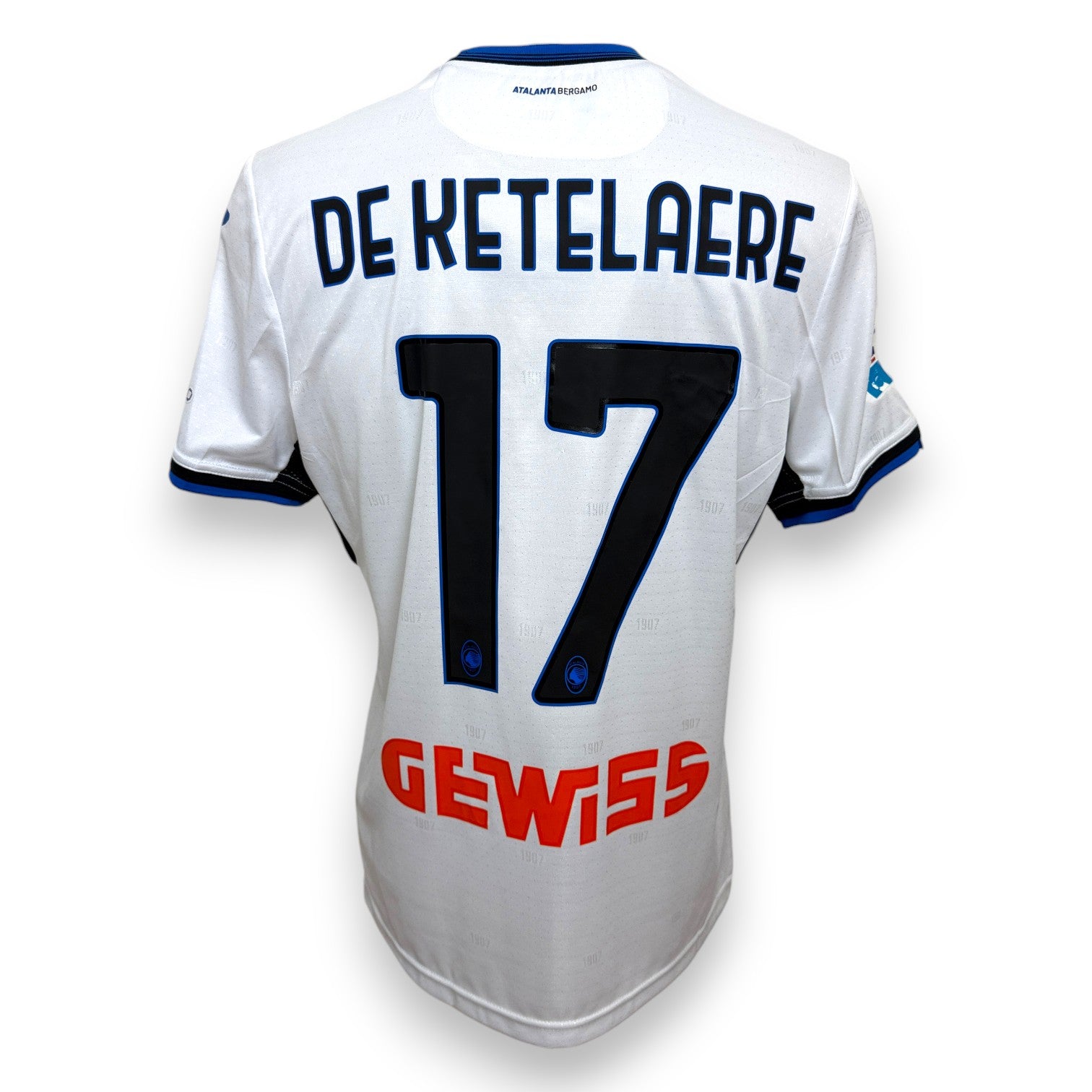 Maglia Atalanta Away 2024-25 Charles De Ketelaere numero 17 – Joma – sponsor Lete – taglia L
