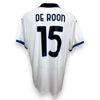 Maglia Atalanta Away 2022-23 Marten De Roon numero 15 – Joma – sponsor Plus500 – taglia XXL