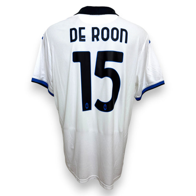 Maglia Atalanta Away 2022-23 Marten De Roon numero 15 – Joma – sponsor Plus500 – taglia XXL