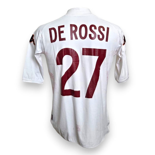 Retro maglia Roma Away 2002-03 Daniele De Rossi numero 27 Player Issued – Kappa – Serie A
