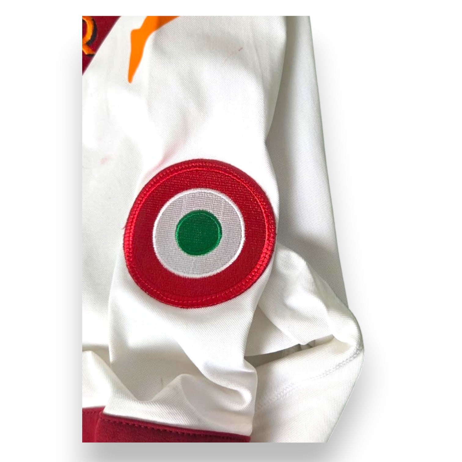 Coccarda tricolore Coppa Italia manica maglia Roma De Rossi Player Issued 2008-09
