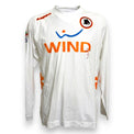 Fronte maglia AS Roma Away 2011-12 Kappa – sponsor WIND – scudetto lupa AS Roma – pannelli arancioni – Player Issued De Rossi