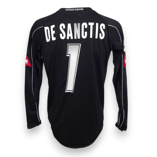 Maglia Portiere Udinese 2002-03 Player Issued Morgan De Sanctis numero 1 – Le Coq Sportif – nera maniche lunghe – condizioni Excellent