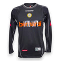 Fronte maglia Portiere Udinese 2002-03 Player Issued De Sanctis – Le Coq Sportif – sponsor Bernardi – badge Original – nera maniche lunghe Serie A