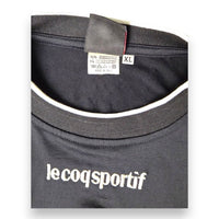 Dettaglio colletto taglia XL maglia Portiere Udinese 2002-03 Player Issued De Sanctis – Le Coq Sportif – Made in Italy – 92% Poliestere 8% Elastomero