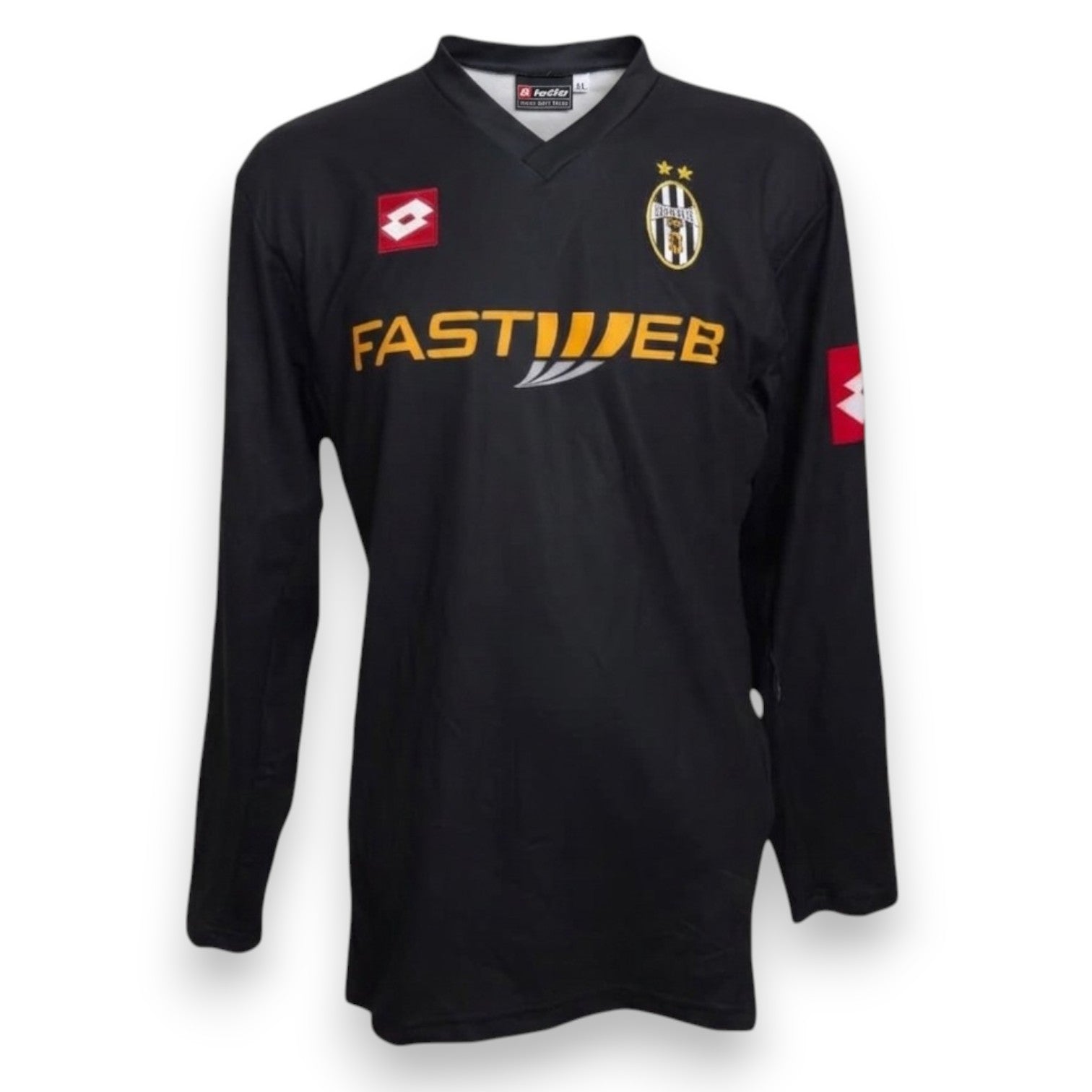 Fronte maglia Juventus Away 2001-02 Player Issued Del Piero N.10 – Lotto – sponsor Fastweb – manica lunga – Vintage Serie A