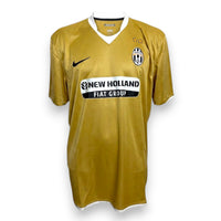 Fronte maglia Juventus Away 2008-09 sponsor New Holland Fiat Group logo Nike due stelle