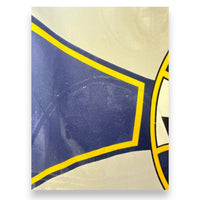 Dettaglio fascia blu e gialla maglia Hellas Verona Third 1995-96 Erreà vintage