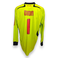 Maglia AC Milan Portiere GK 2007-08 Store Adidas – Dida numero 1 nameset replica – taglia XL – giallo nero rosso