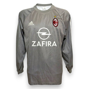 Fronte maglia AC Milan Portiere GK Away 2005-06 Vintage Adidas – sponsor Opel Zafira – grigio manica lunga – Dida N.1