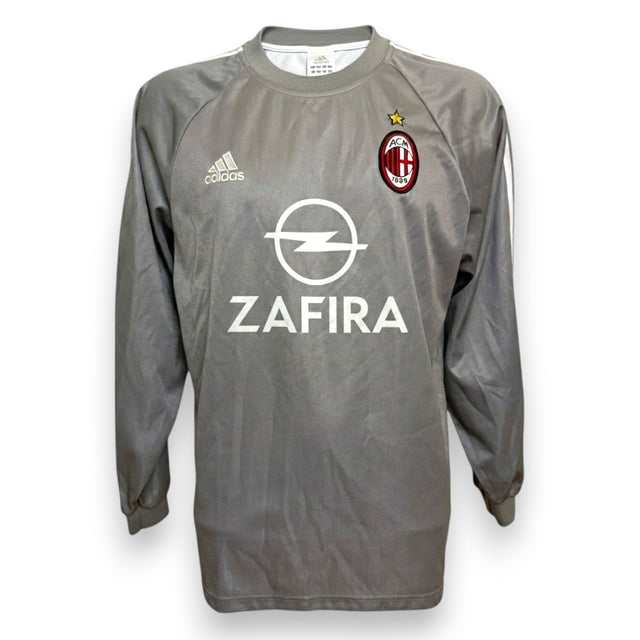 Fronte maglia AC Milan Portiere GK Away 2005-06 Vintage Adidas – sponsor Opel Zafira – grigio manica lunga – Dida N.1