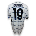 Maglia Atalanta Away 2023-24 Duván Zapata numero 19 – Joma – righe orizzontali nerazzurre – taglia XXL