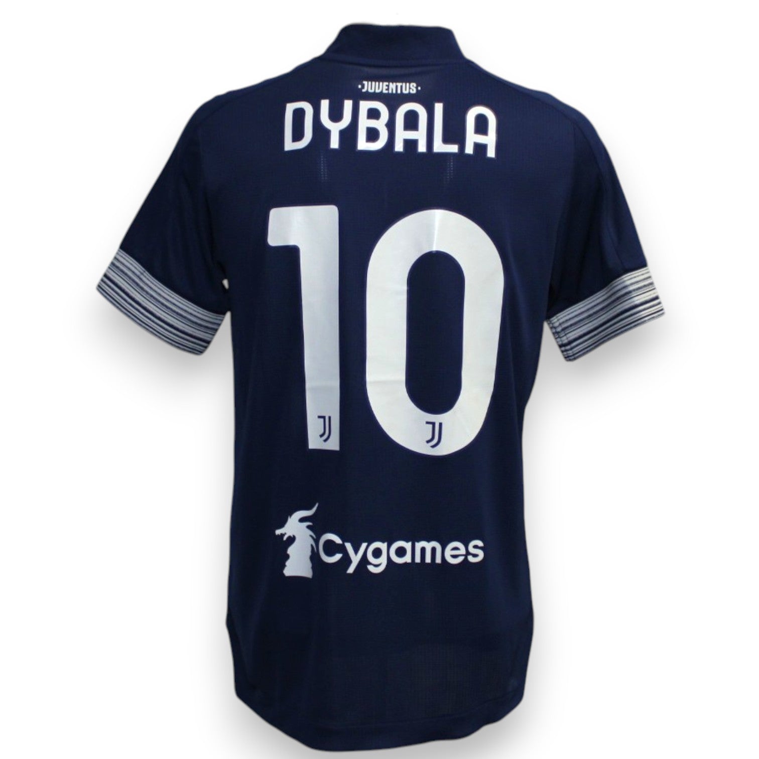 Retro maglia Juventus Away 2020-21 numero 10 Dybala Player Issued – sponsor Cygames – Adidas – cimelio Serie A