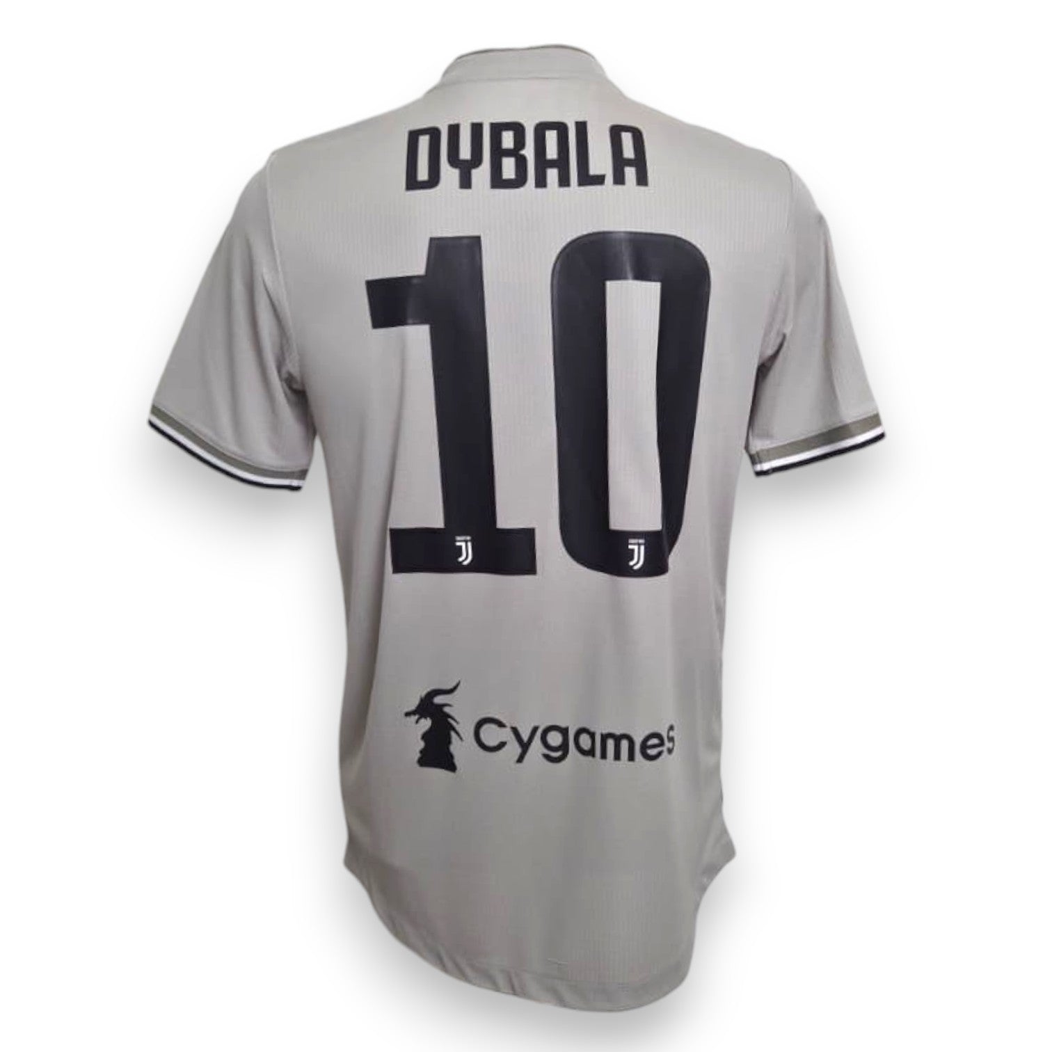 Maglia Juventus Away 2018-19 Player Issued Paulo Dybala numero 10 – Adidas Climachill Sesame – retro con nome e numero