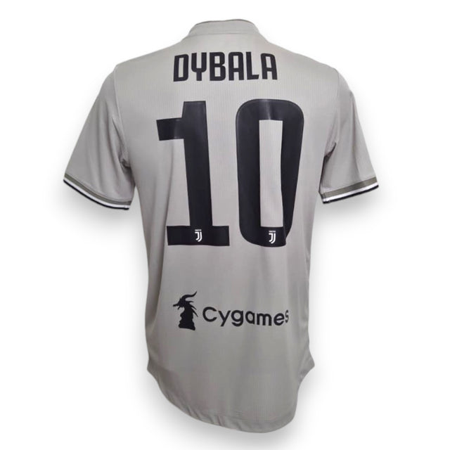 Maglia Juventus Away 2018-19 Player Issued Paulo Dybala numero 10 – Adidas Climachill Sesame – retro con nome e numero