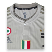 Dettaglio collo henley maglia Juventus Away Player Issued 2018-19 – Adidas Climachill taglia 6 – Made in Cambodia