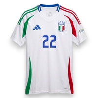Maglia Italia Away 2024 Adidas fronte – pannelli tricolore – N.22 El Shaarawy