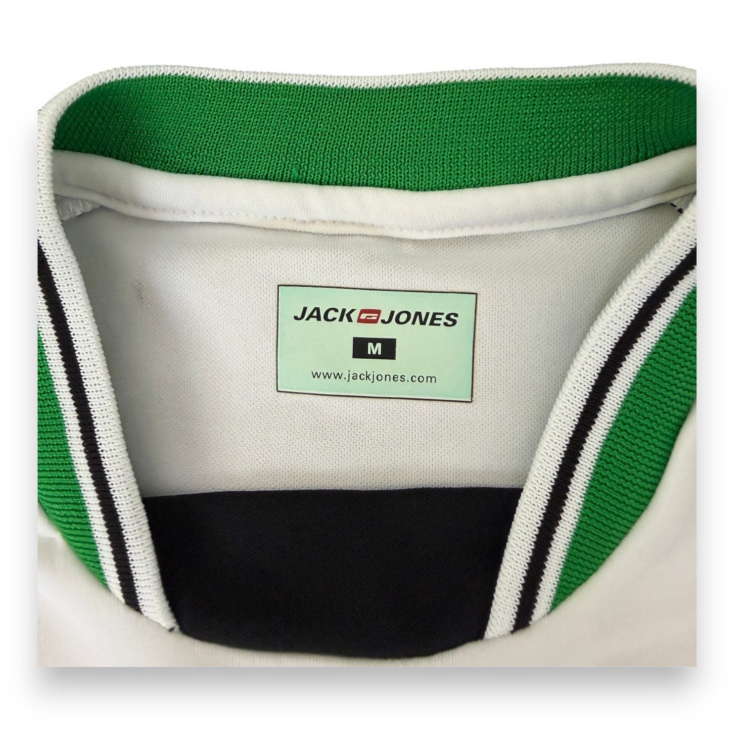 Etichetta taglia M maglia Iraq Away 2004-06 Jack and Jones – Player Issued Emad Mohammed – Nazionale irachena vintage