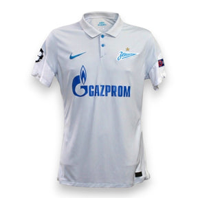 Fronte maglia Zenit San Pietroburgo Away 2020-21 Player Issued Erokhin – Nike Dri-Fit – sponsor Gazprom – stemma Зенит stella oro – patch UCL – UEFA Respect