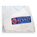 Dettaglio patch UEFA Respect maglia Zenit Away 2020-21 Player Issued Erokhin – fornitura gara UEFA Champions League