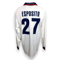 Maglia Cagliari Calcio Away 2001-02 Player Issued Mauro Esposito numero 27 – Uhlsport – serie B – taglia XL