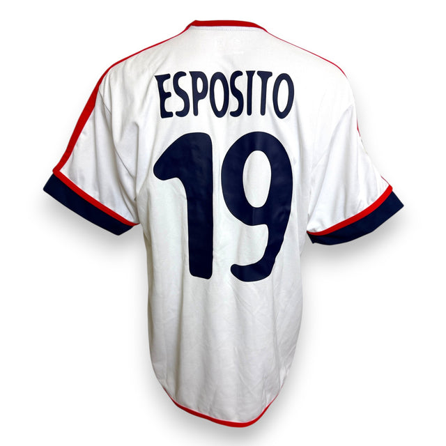 Maglia Cagliari Calcio Away 2002-03 Player Issued Mauro Esposito numero 19 – A-Line – Serie B – taglia XL