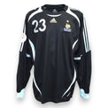 Maglia Francia GK Away 2006-07 Player Issued Grégory Coupet numero 23 – Adidas – patch France Ukraine 02.06.2007