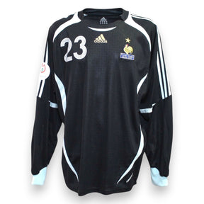 Maglia Francia GK Away 2006-07 Player Issued Grégory Coupet numero 23 – Adidas – patch France Ukraine 02.06.2007