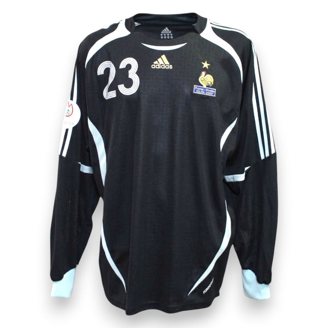 Maglia Francia GK Away 2006-07 Player Issued Grégory Coupet numero 23 – Adidas – patch France Ukraine 02.06.2007