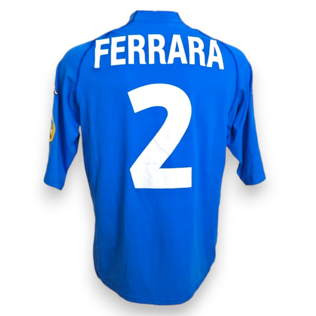 Maglia Italia Home Euro 2000 Player Issued Ciro Ferrara numero 2 – Kappa Kombat – retro con nome e numero