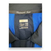 Etichetta Nike XL Centenario Inter made in Portugal taglia I 56/58 – maglia Player Issued Inter 2008-09 Figo N.7