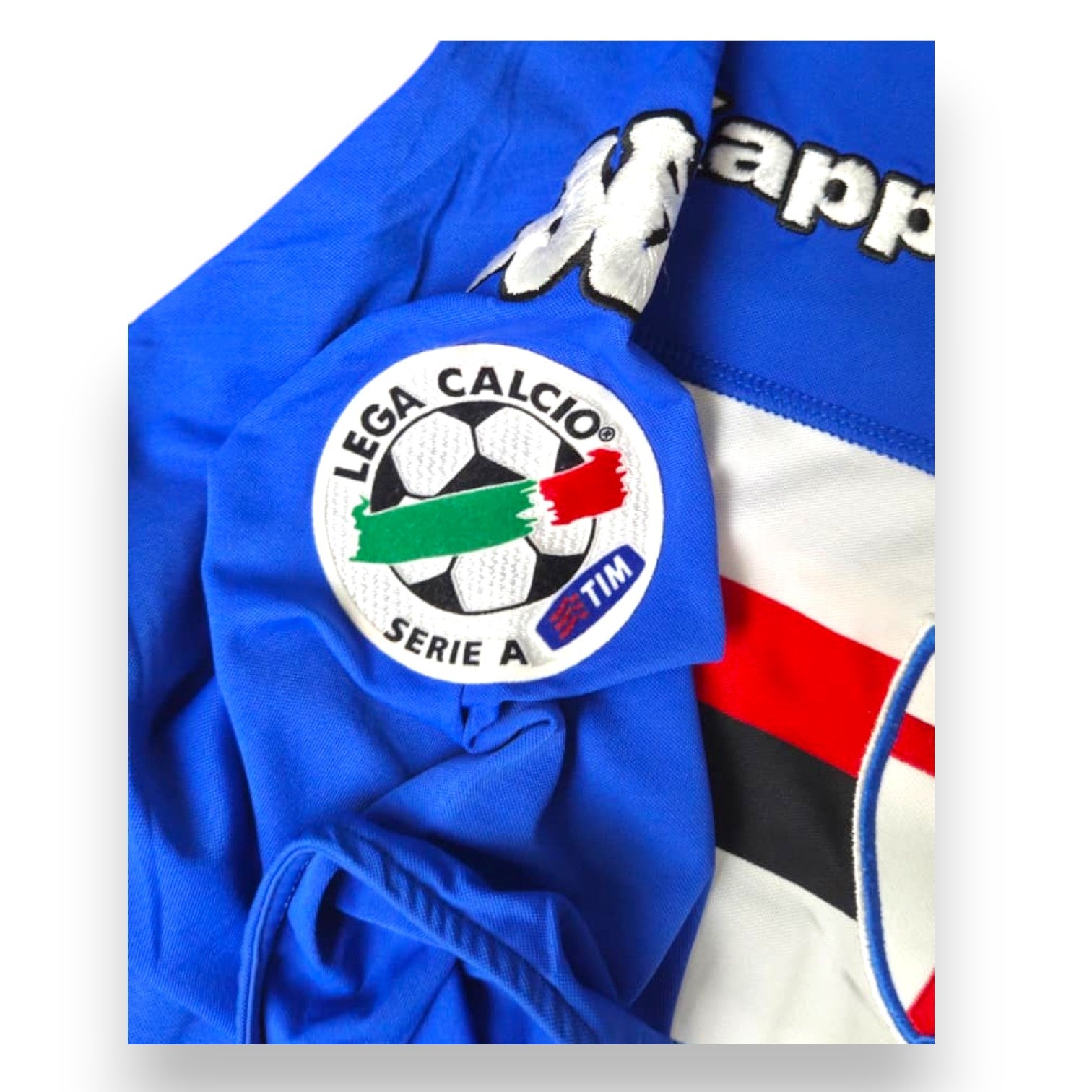 Patch ufficiale Lega Calcio Serie A TIM maglia Sampdoria Home 2007-08 Player Issued Franceschini – Kappa