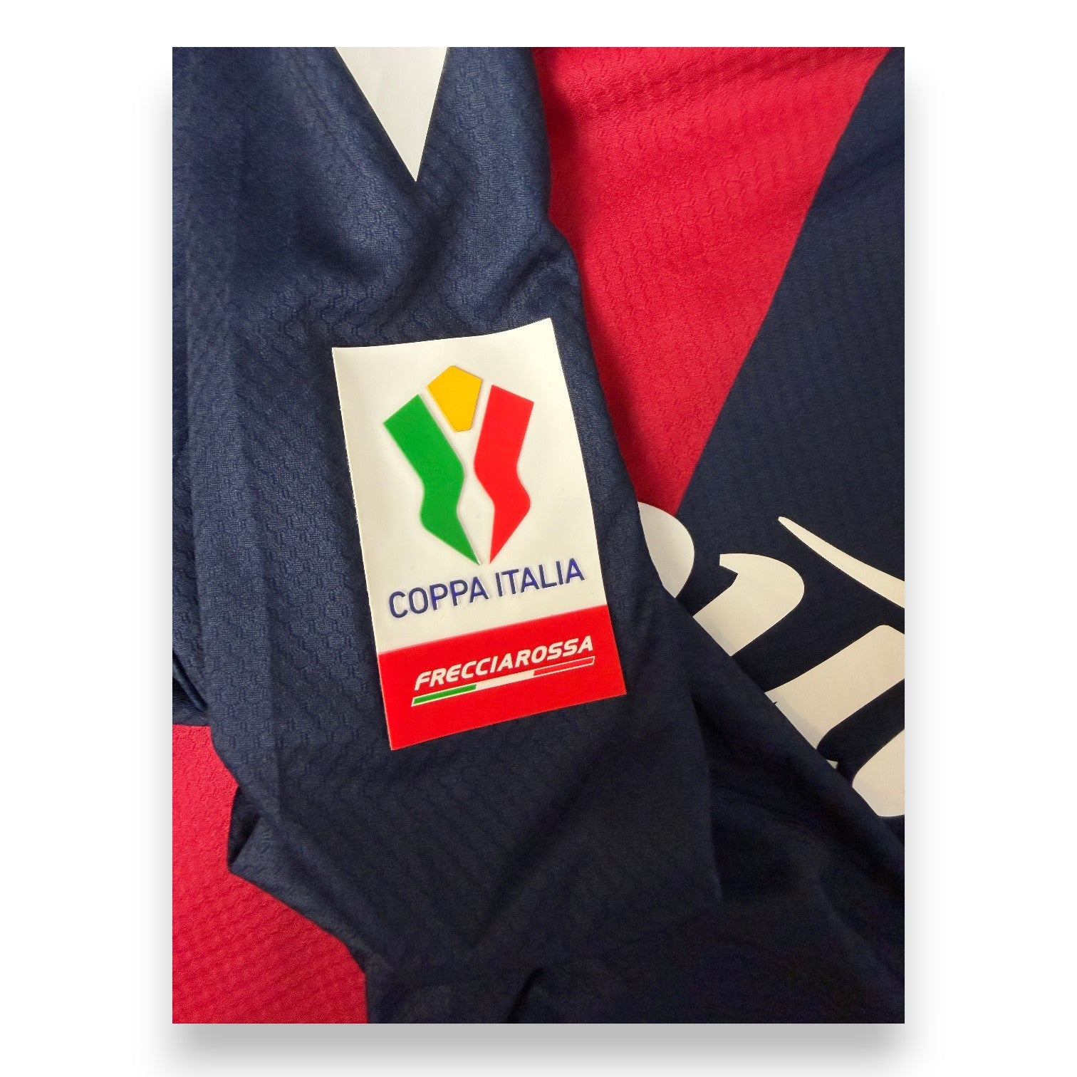 Patch Coppa Italia Frecciarossa maglia Bologna Home 2025-26 – Macron