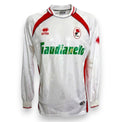 Fronte maglia AS Bari Away 2006-07 Player Issued Erreà – sponsor Gaudianello – manica lunga jacquard