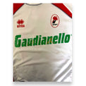 Dettaglio sponsor Gaudianello e stemma AS Bari maglia Away 2006-07 Player Issued Erreà
