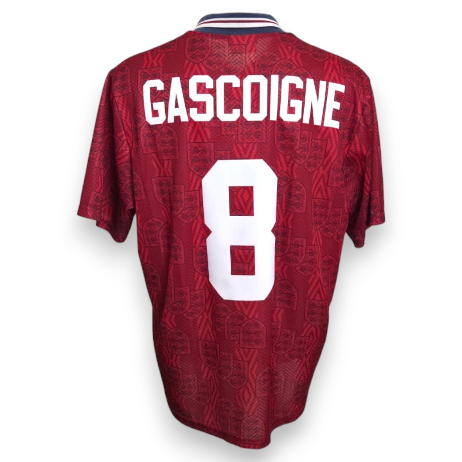 Maglia Inghilterra Away 1994 Store Vintage Umbro taglia XL – nameset replica Gascoigne numero 8 – condizioni Excellent