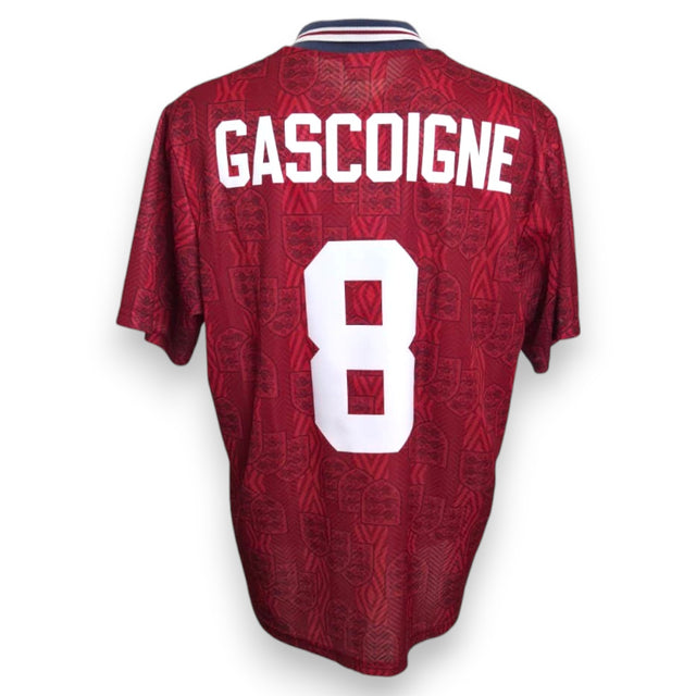Maglia Inghilterra Away 1994 Store Vintage Umbro taglia XL – nameset replica Gascoigne numero 8 – condizioni Excellent