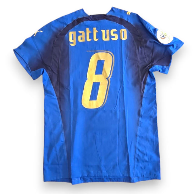 Maglia Italia Home 2006 Player Issued Gennaro Gattuso numero 8 – Puma – FIFA World Cup Germany 2006 – condizioni Excellent